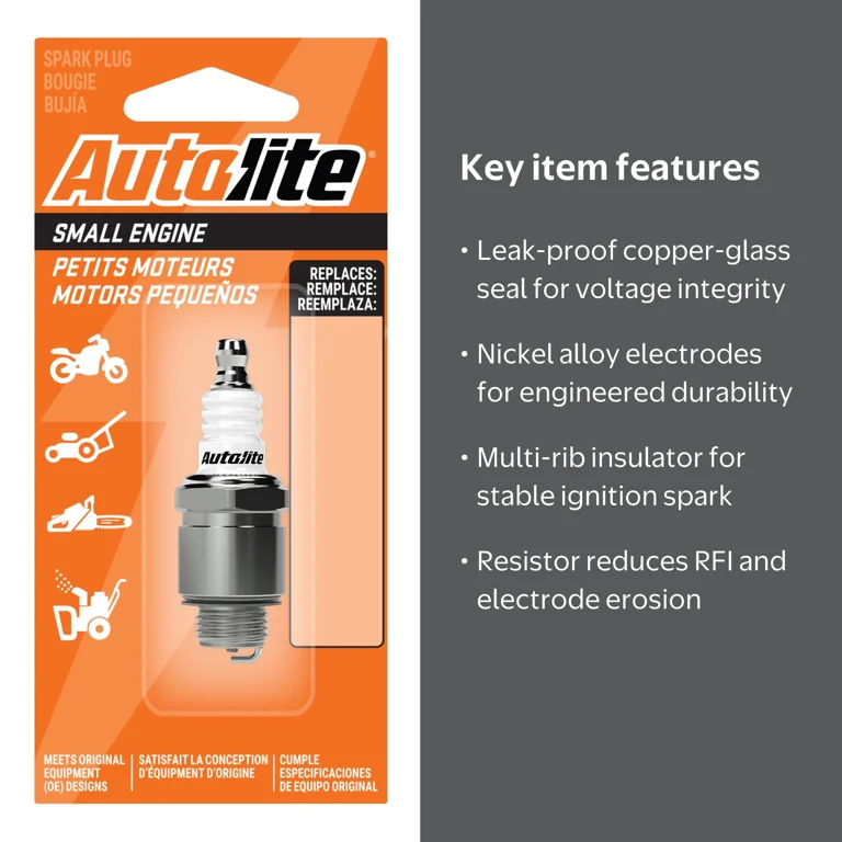 125cc & 163cc Spark Plug 3-Pack – Replacement For Briggs & Stratton Engines, Fits 594058, 594057, 592361 & More