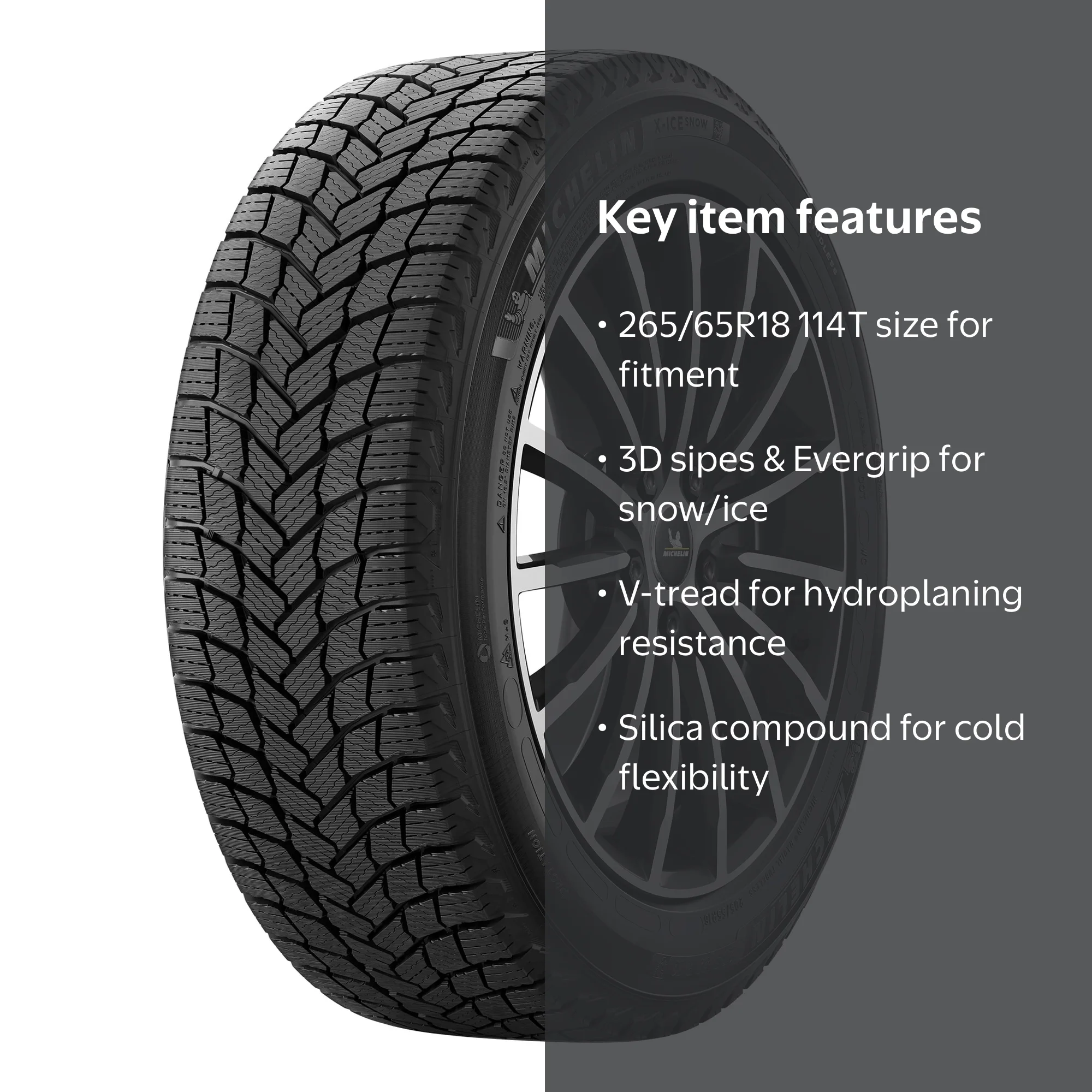 Michelin X-Ice Snow Winter 265/65R18 114T Passenger Tire - Walmart.com