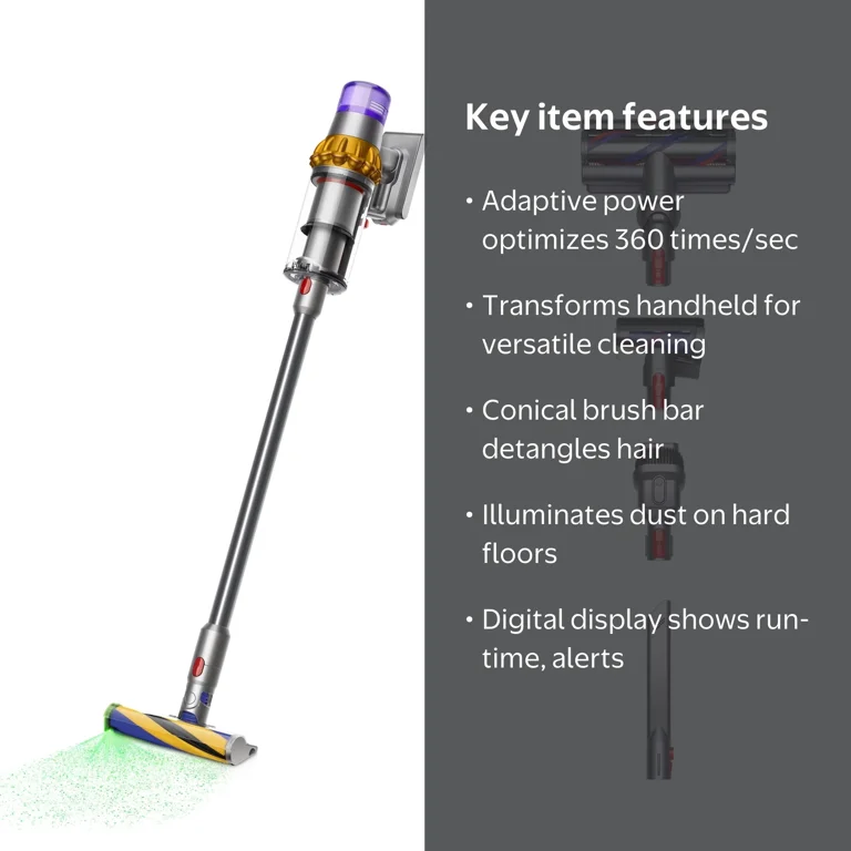 Dyson, V15 Detect Vacuum, Nickel, 42