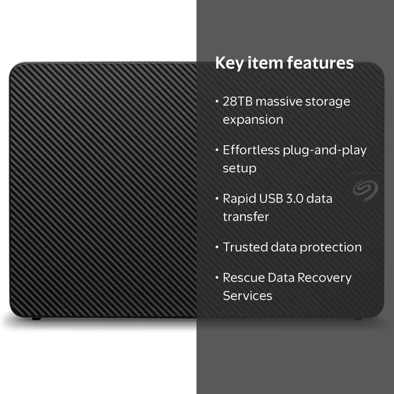 Seagate Expansion STKP28000400, 28TB USB 3.0 Desktop Hard Drive