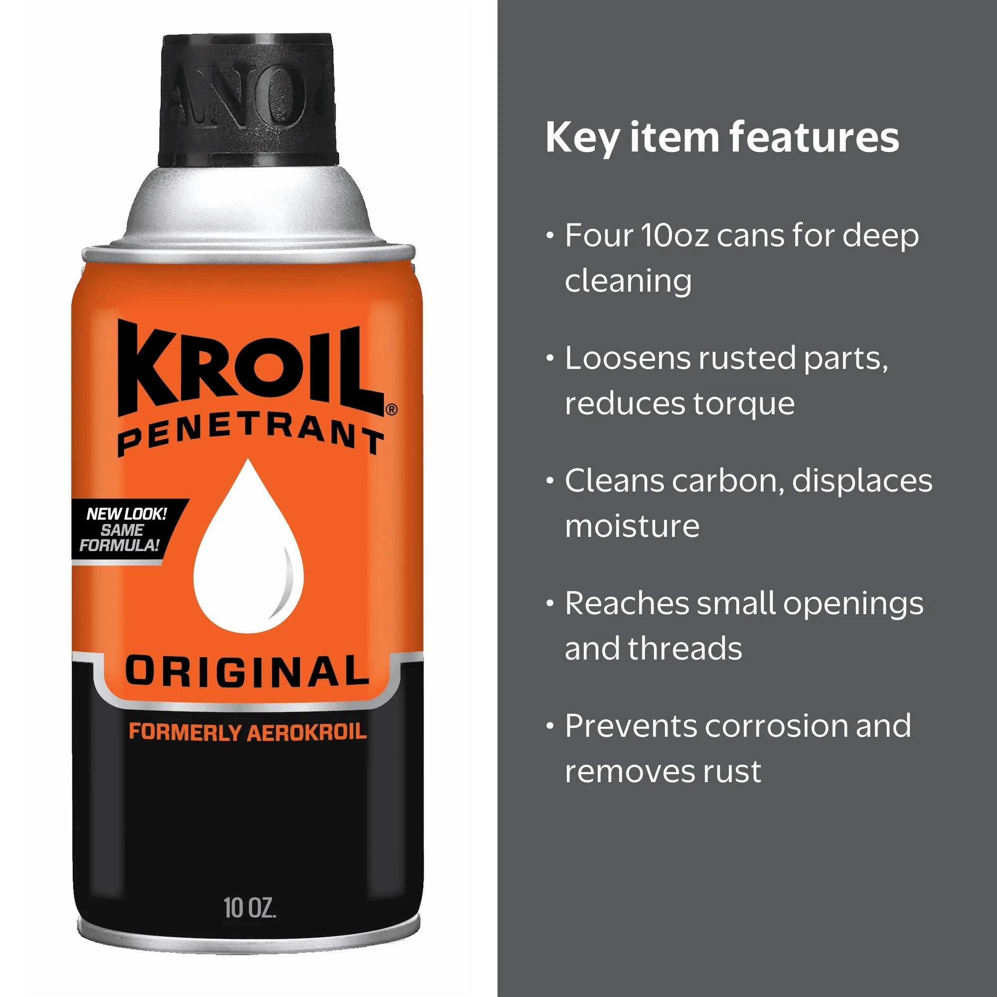 Kroil Original Penetrating Oil (Aerosol Spray-10oz Can-Case of 4