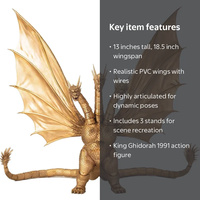 Hiya Toys, King Ghidorah Action Figure, 13