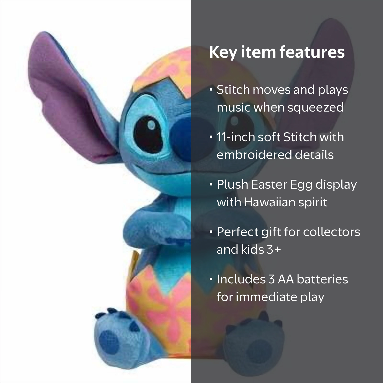 Disney Lilo & Stitch Stitch Interactive Musical Plush - Walmart.com