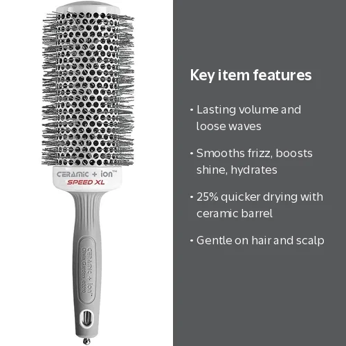 Olivia Garden, Ceramic + Ion Round Thermal Hair Brush, 2 1/8