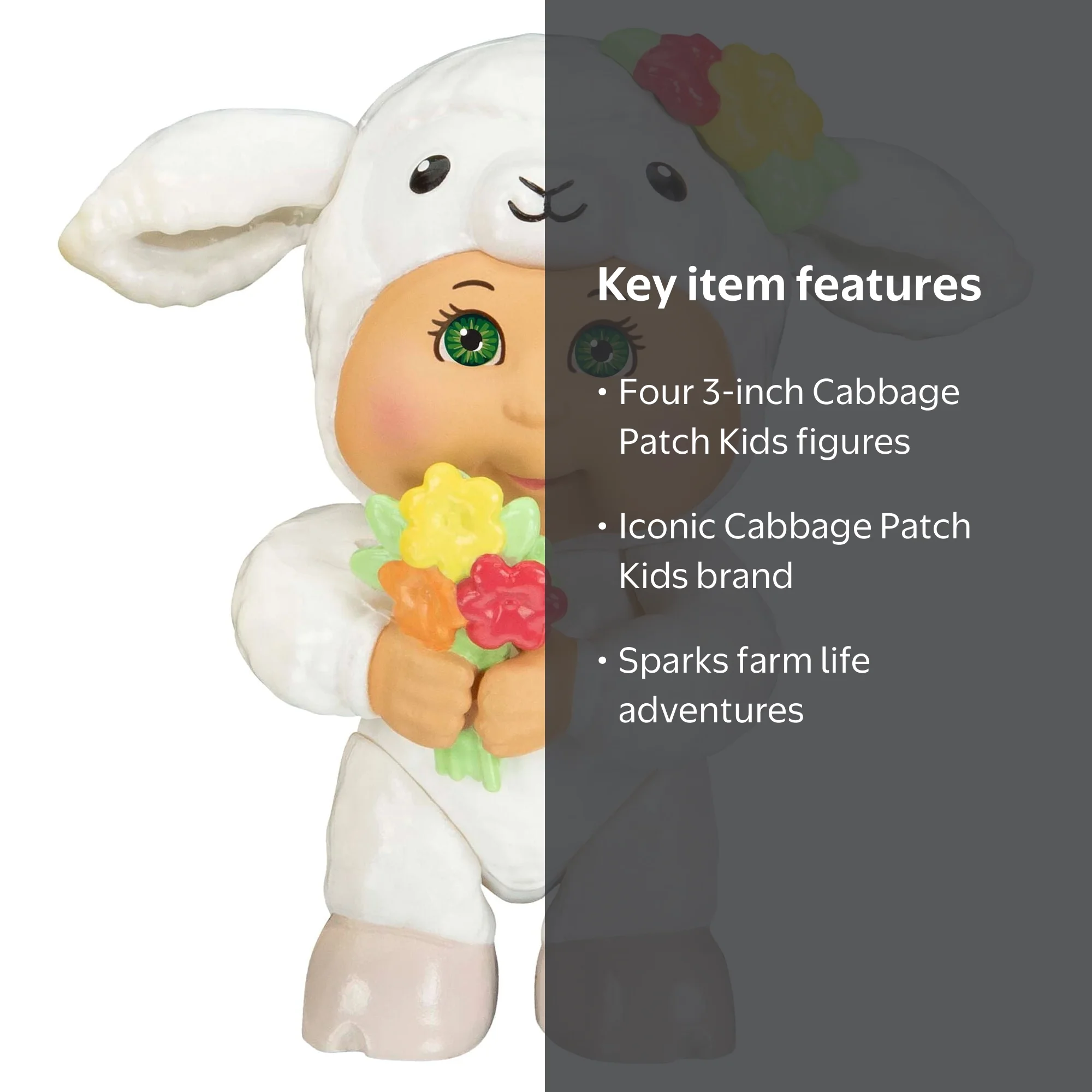Cabbage Patch Kids Cutietown Farm Friends 4 Figure Pack - Walmart.com