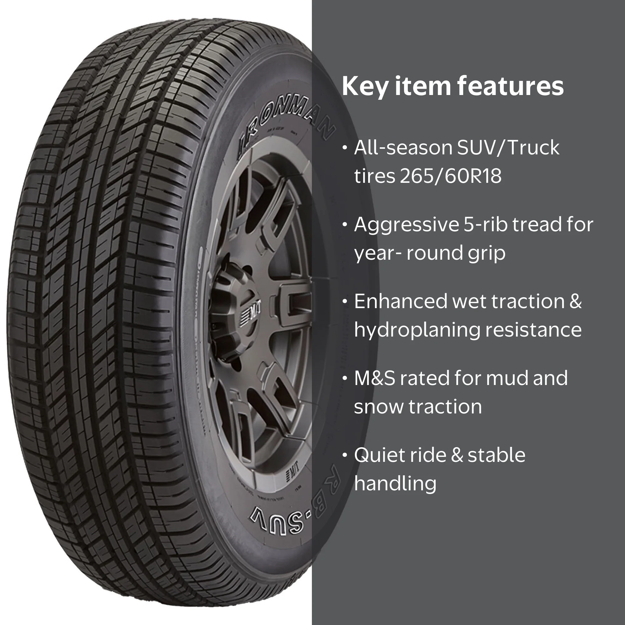 Ironman RB-SUV All Season 265/60R18 110H SUV/Crossover Tire