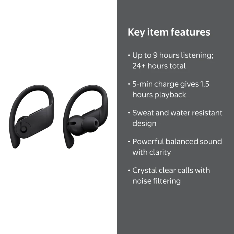 Powerbeats Pro Wireless Bluetooth Earbuds with Apple H1 Headphone