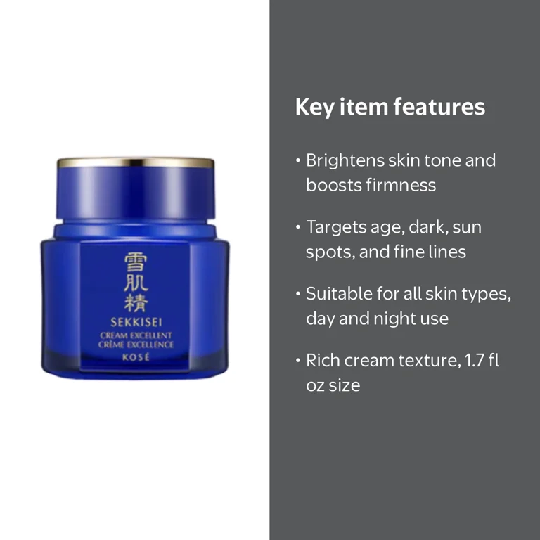 KOSÉ, Sekkisei Cream, Brightening, 1.7 oz, All Skin Types