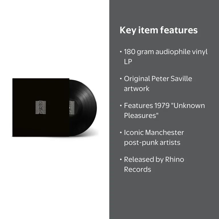 Joy Division - Limited Edition Unknown Pleasures LP Vinyl - Music