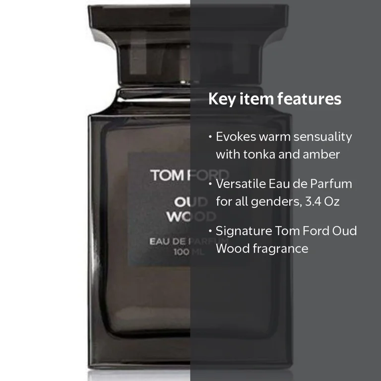 TOM FORD OUD WOOD オードパルファム 100ml Tom Ford, Oud Wood Eau de Parfum Spray, 3.4 Oz, Exotic, Unisex
