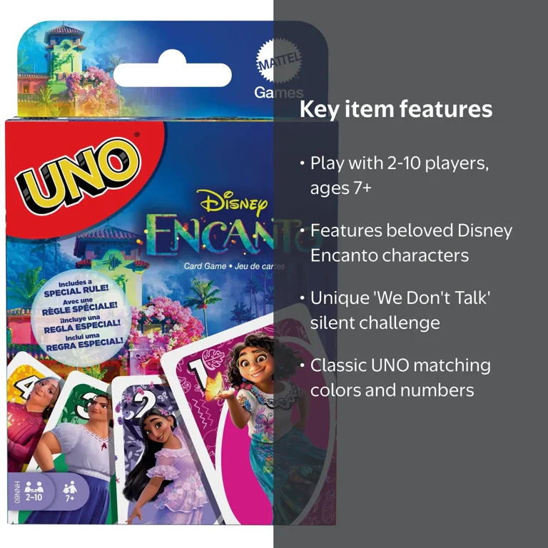 UNO, Disney Encanto Card Game, Special Rule, Ages 7+ - Walmart.com
