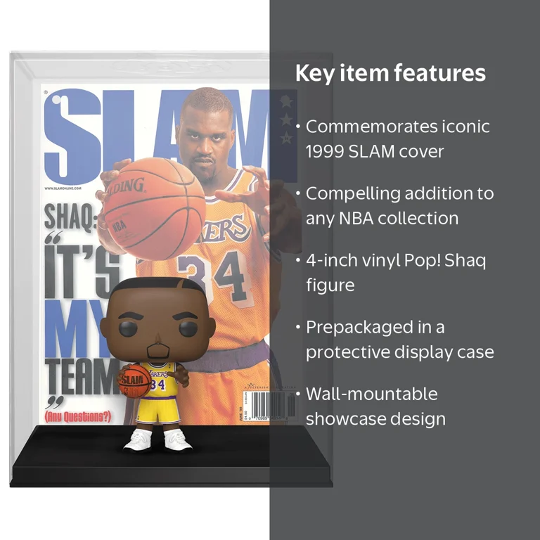 Funko Pop! NBA SLAM Shaquille O'Neal Lakers Uniform Vinyl Figure