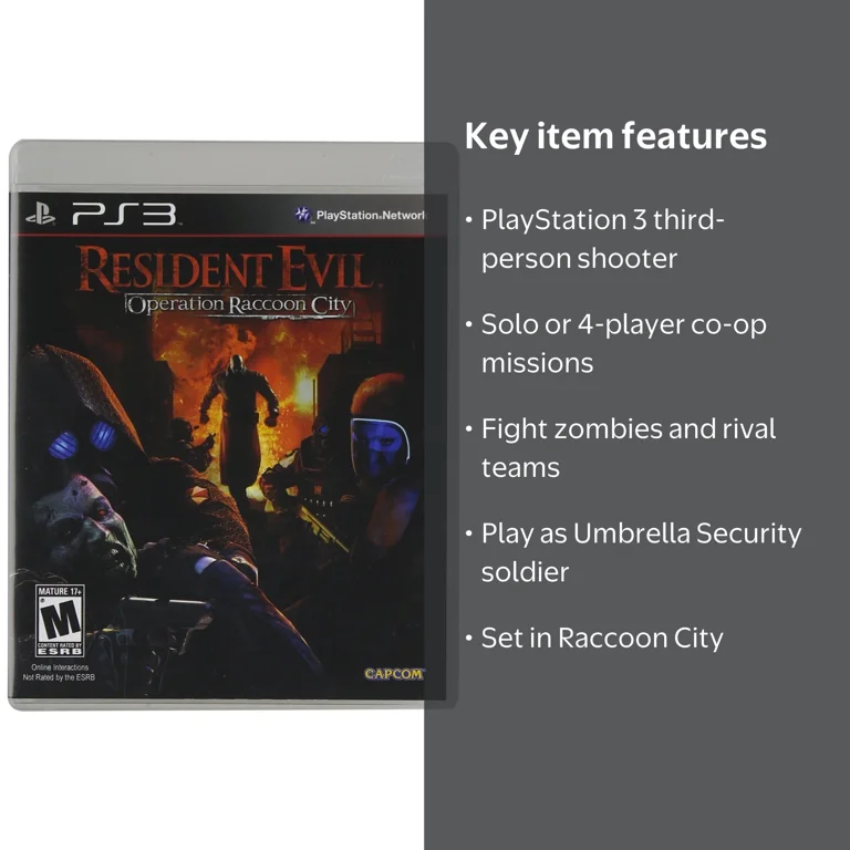 Resident Evil: Operation Raccoon City - Playstation 3 - Walmart.com