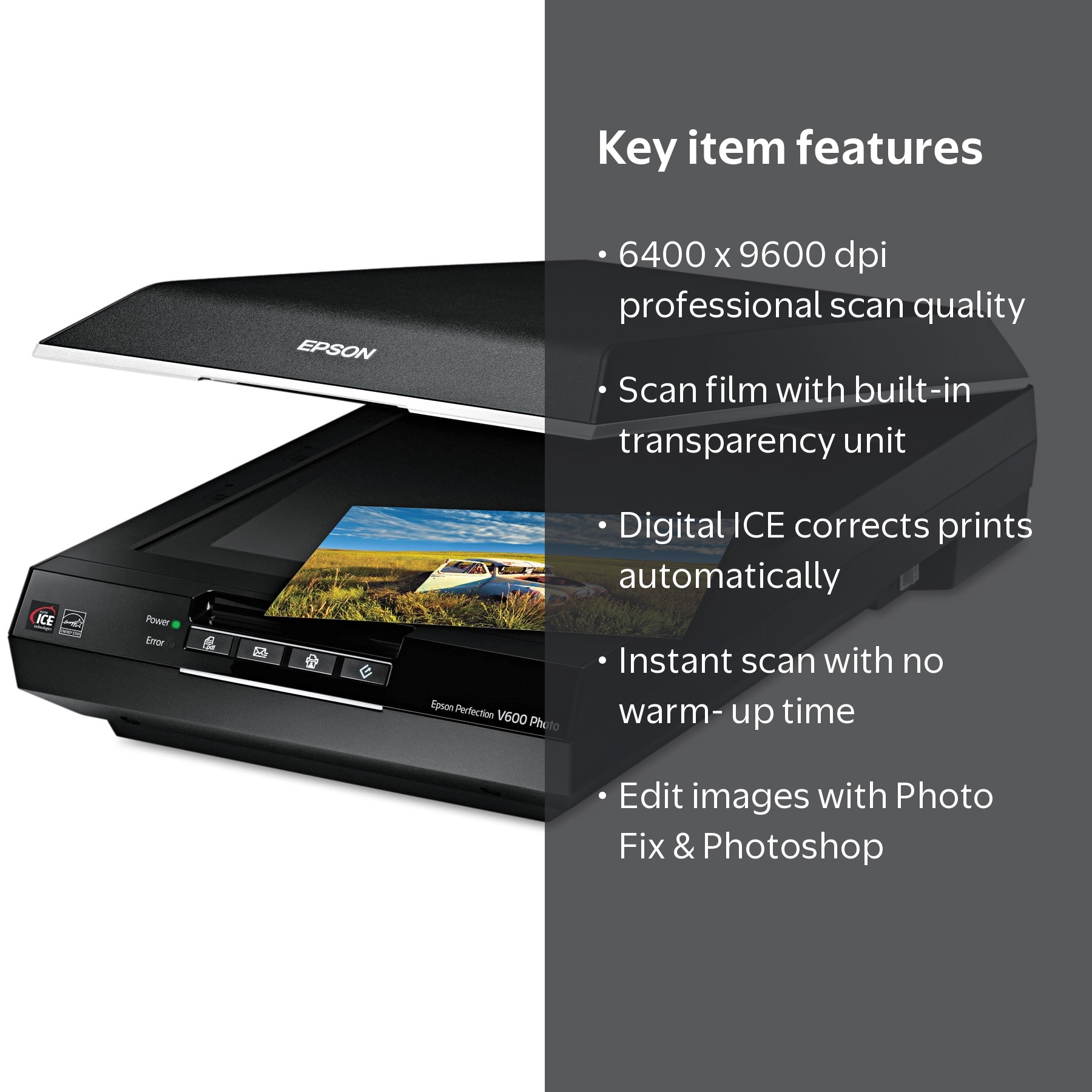 Epson Perfection V600 Document Scan Office, Photo Color Scanner