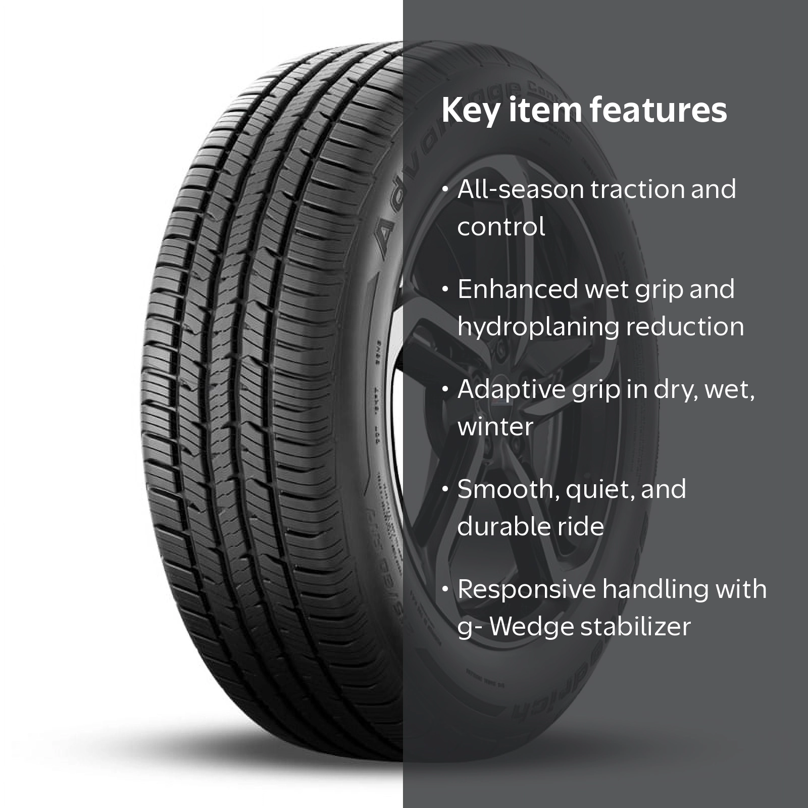 BFGoodrich Advantage Control All Season 225/65R16 100H Passenger