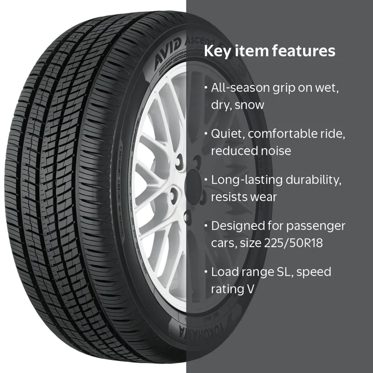 Yokohama Avid GT S35B 225/50R18 95V All-Season Passenger Tire for