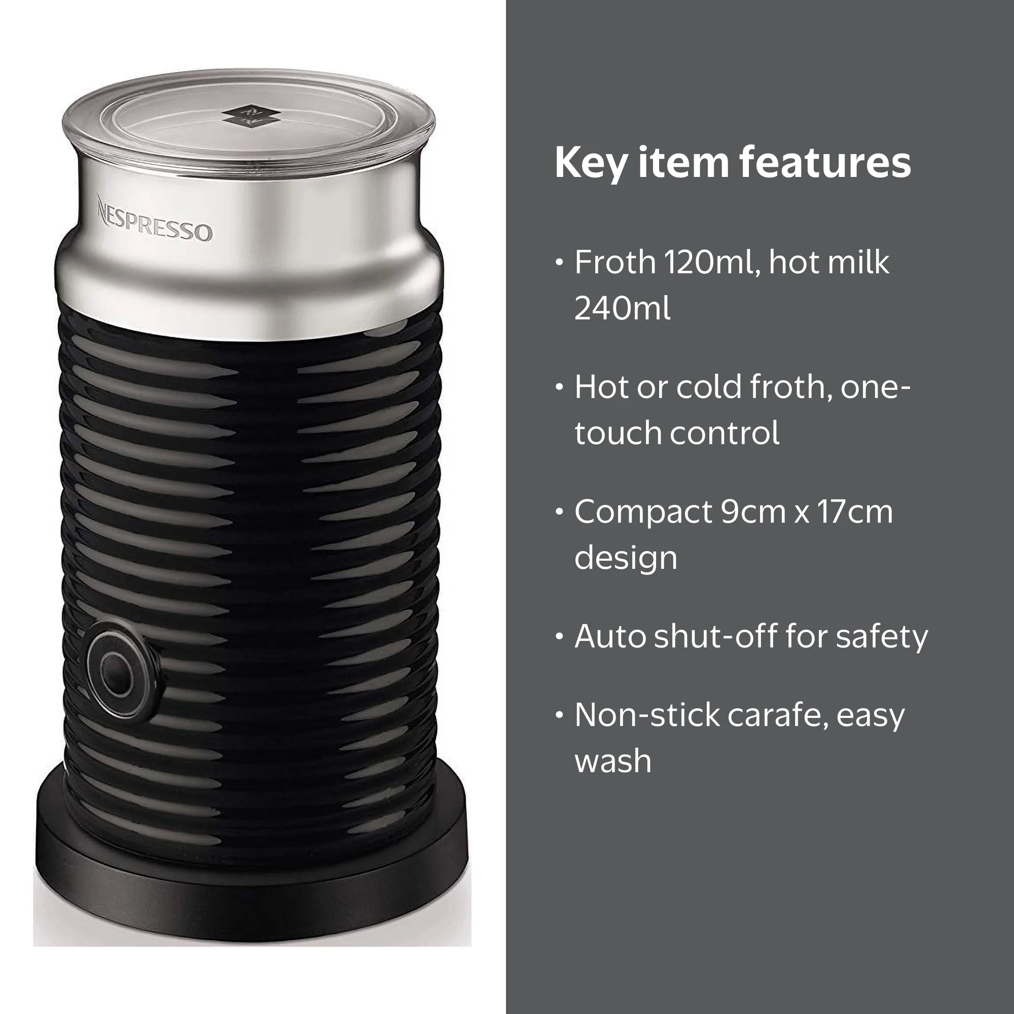 Nespresso Aeroccino 3 Milk Frother - Walmart.com