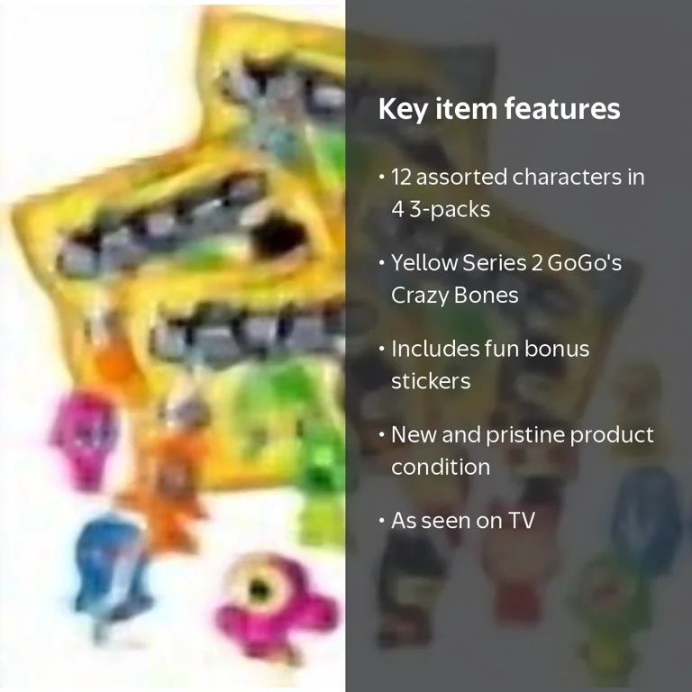 GoGo's Crazy Bones - Series 2 (4 packs of 3 pieces) - Walmart.com