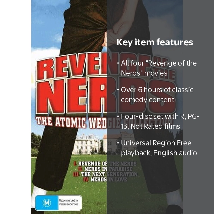 FOX, DVD, Revenge of the Nerds Atomic Wedgie Collection, 4-disc
