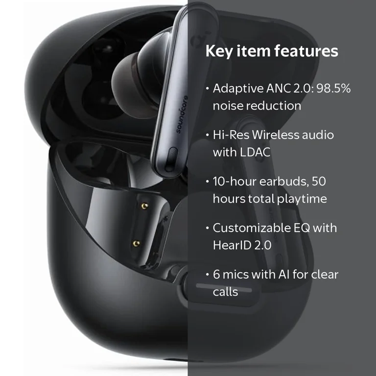Soundcore, Earbuds, Noise Cancelling, 10 Hour Battery - Walmart.com