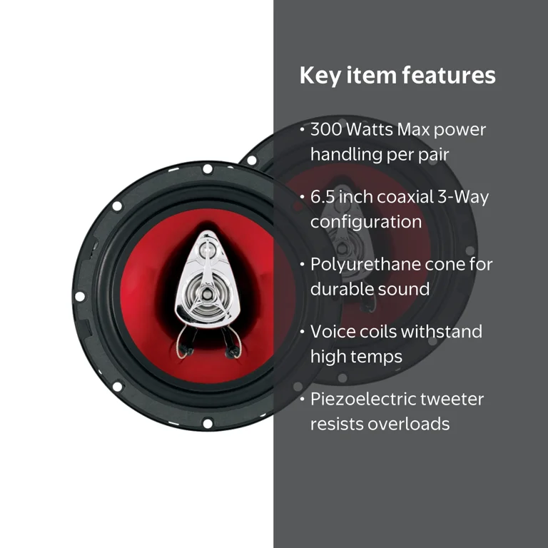 BOSS Audio Systems CH6530 Chaos Exxtreme 6.5 in 300W 3-Way Car