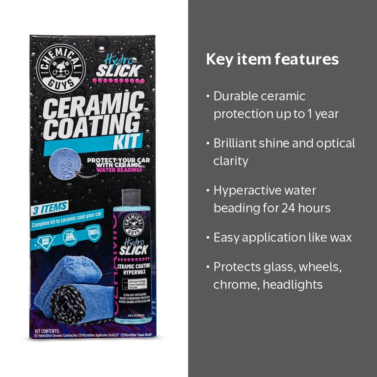 Chemical Guys HydroSlick Ceramic Coating Kit with applicator