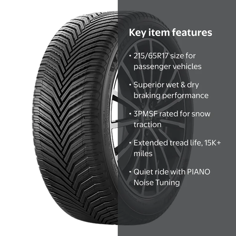 Michelin CrossClimate2 All-Season 215/65R17 99H Tire - Walmart.com