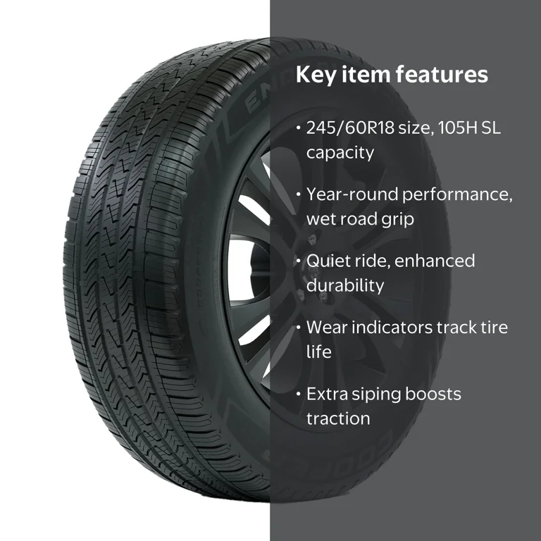 Cooper, Passenger Tire, All Season, 245/60R18 105H - Walmart.com