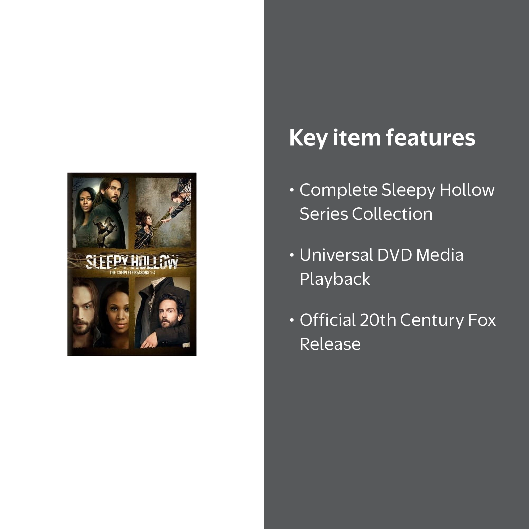 Sleepy Hollow Series: Complete Seasons 1-4 Set (DVD) - Walmart.com
