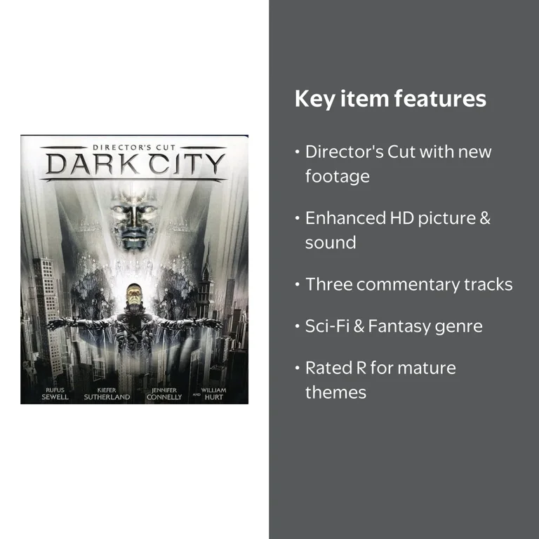 Warner Bros Dark City Blu-ray New Director's Cut with Enhanced