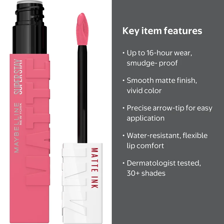 Maybelline, Liquid Lipstick, Inspirer, City Edition, Matte Ink