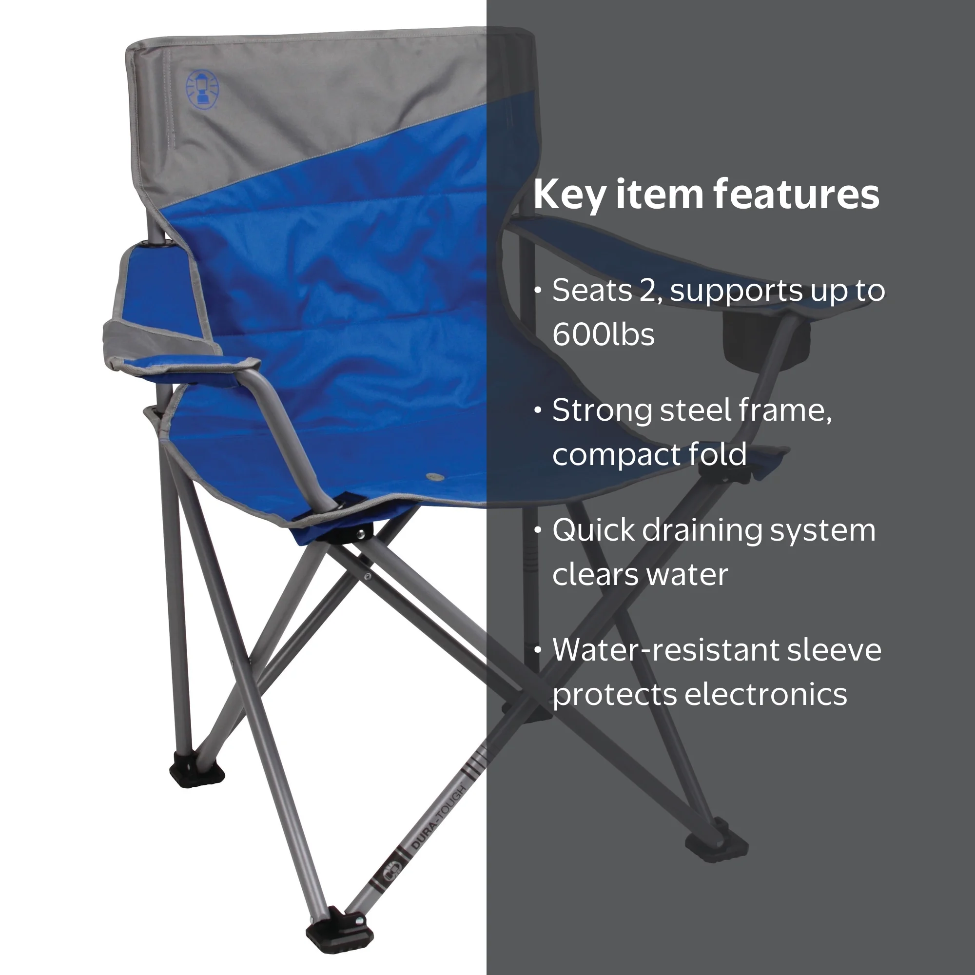 Coleman® Heavy Person Portable Folding Big-N-Tall Adult Quad