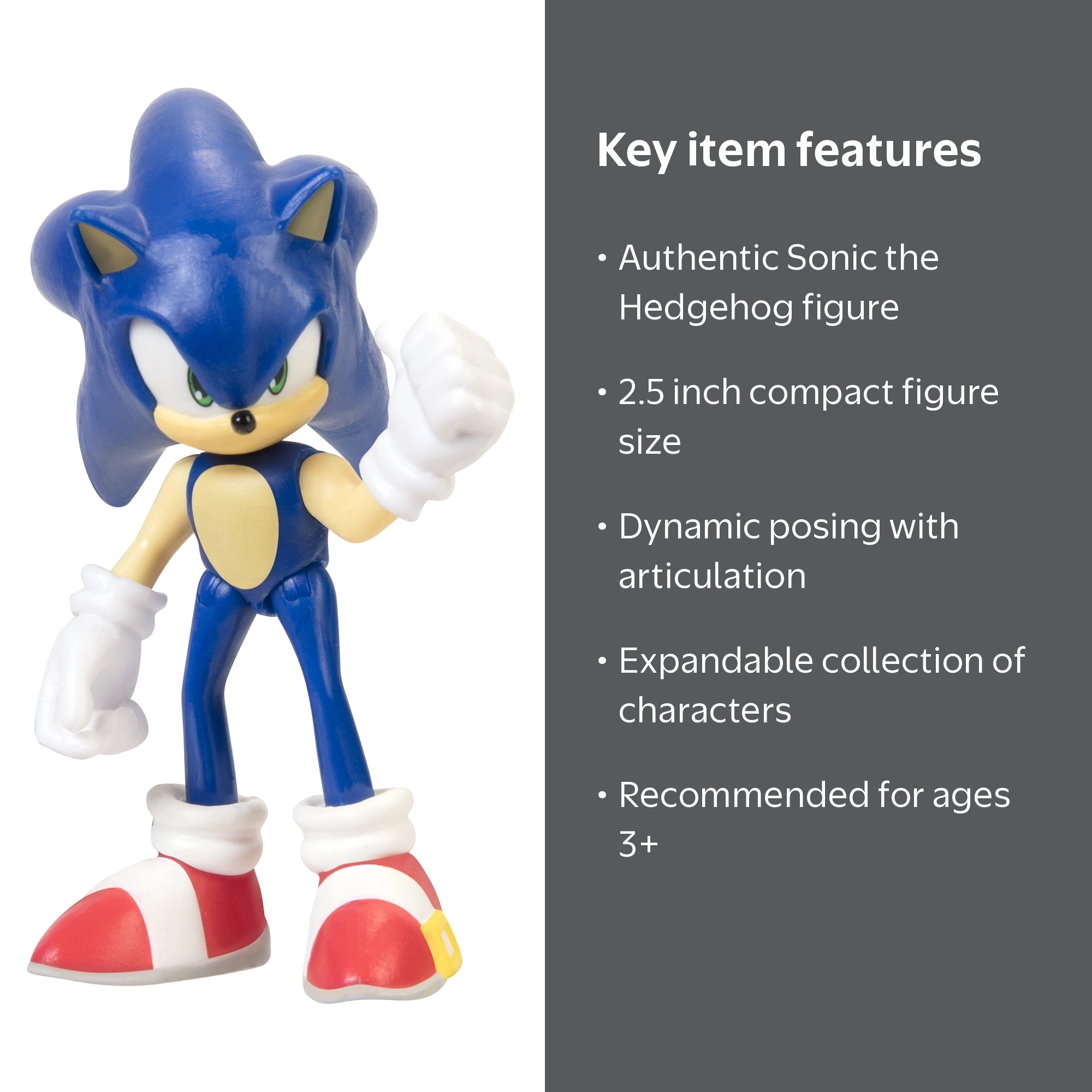 Sonic 2.5 inch Modern Sonic Articulated Action Figure - Walmart.com