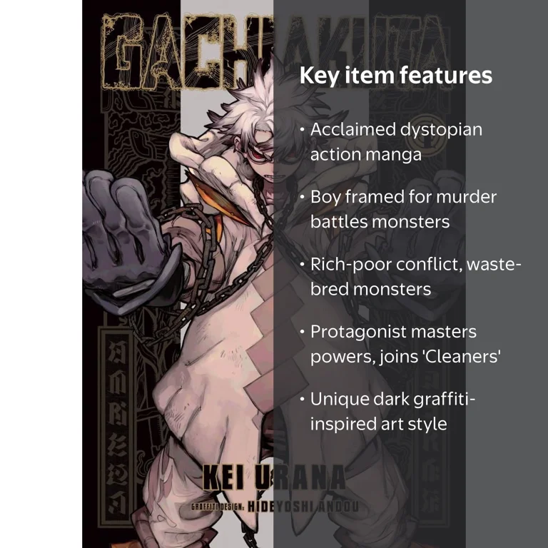 Kei Urana, Manga, Gachiakuta 1, Paperback, dystopian action series