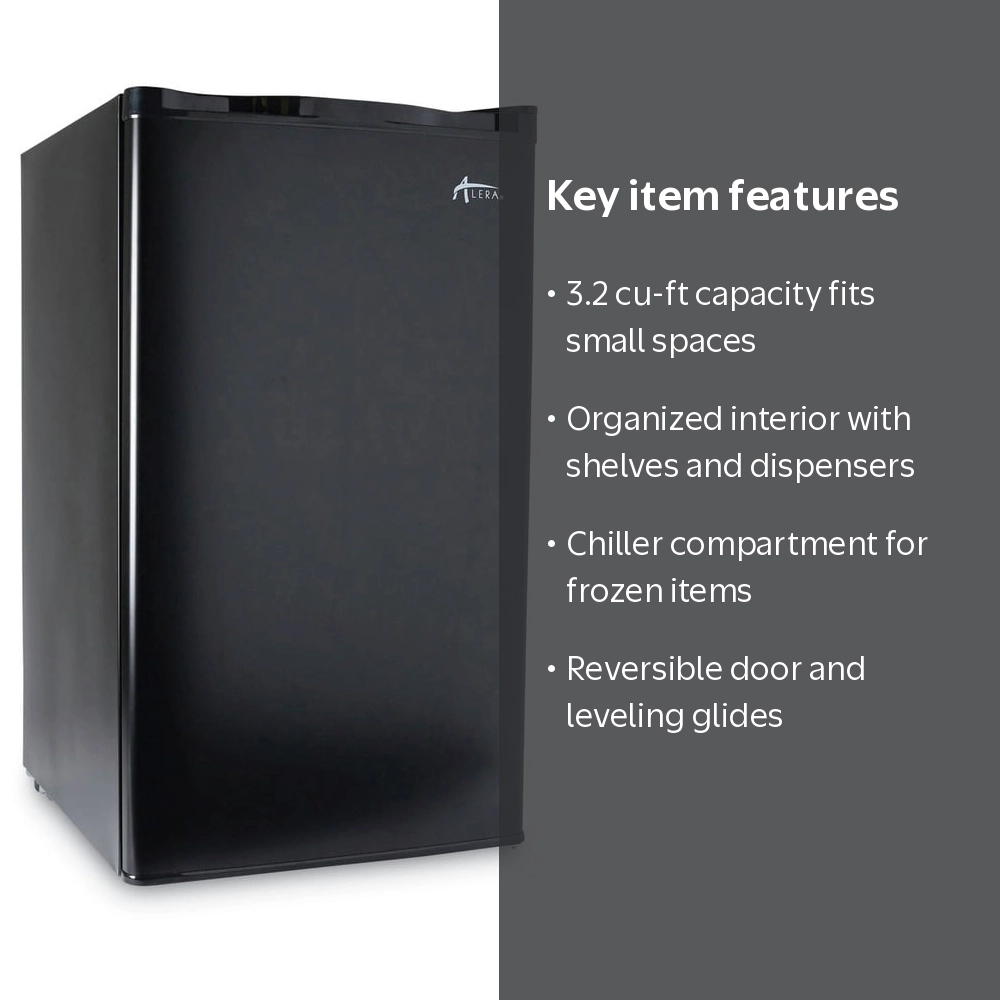 Alera 3.2 cu ft Compact Refrigerator with Chiller, Office