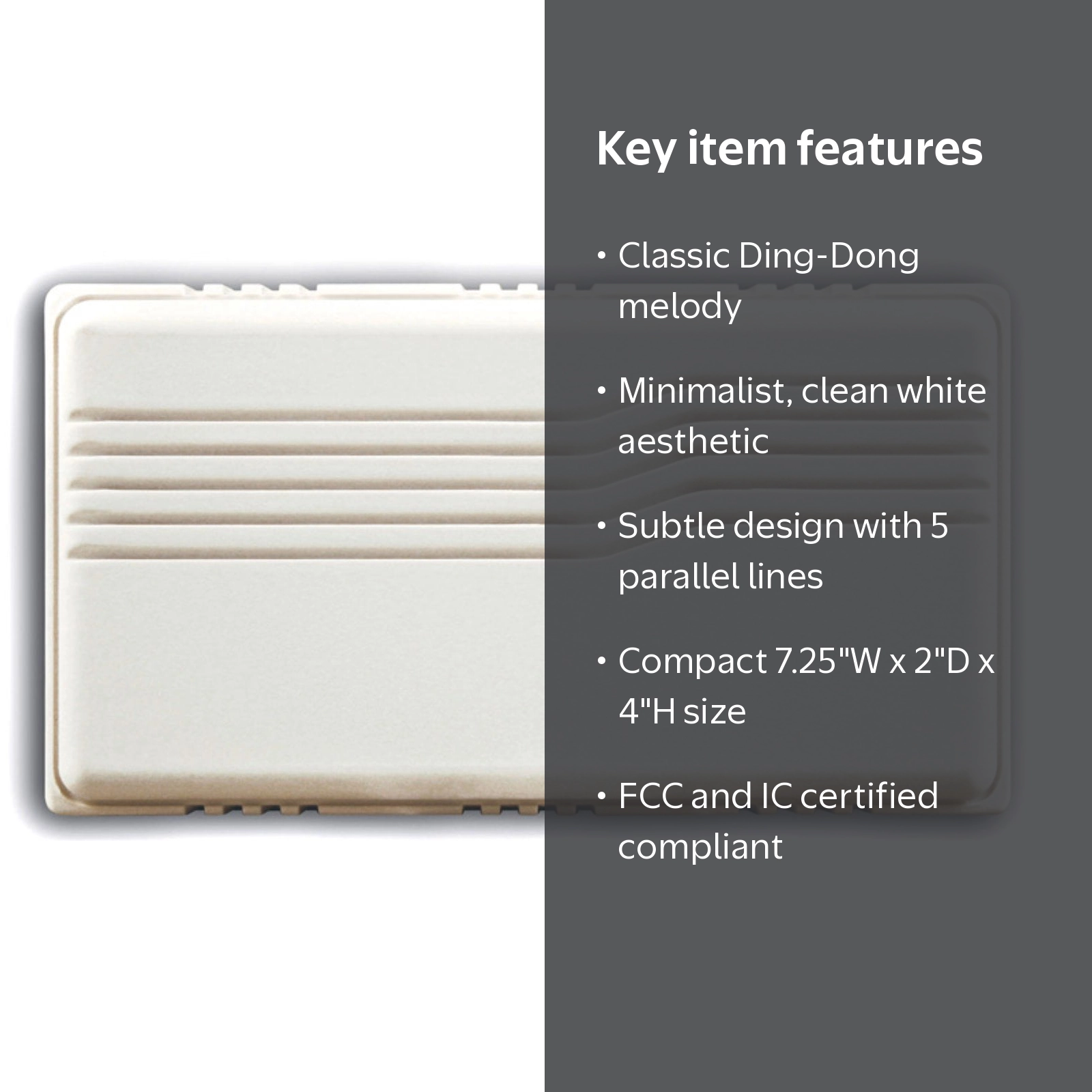 Heath Zenith White Plastic Wired Door Chime - Walmart.com