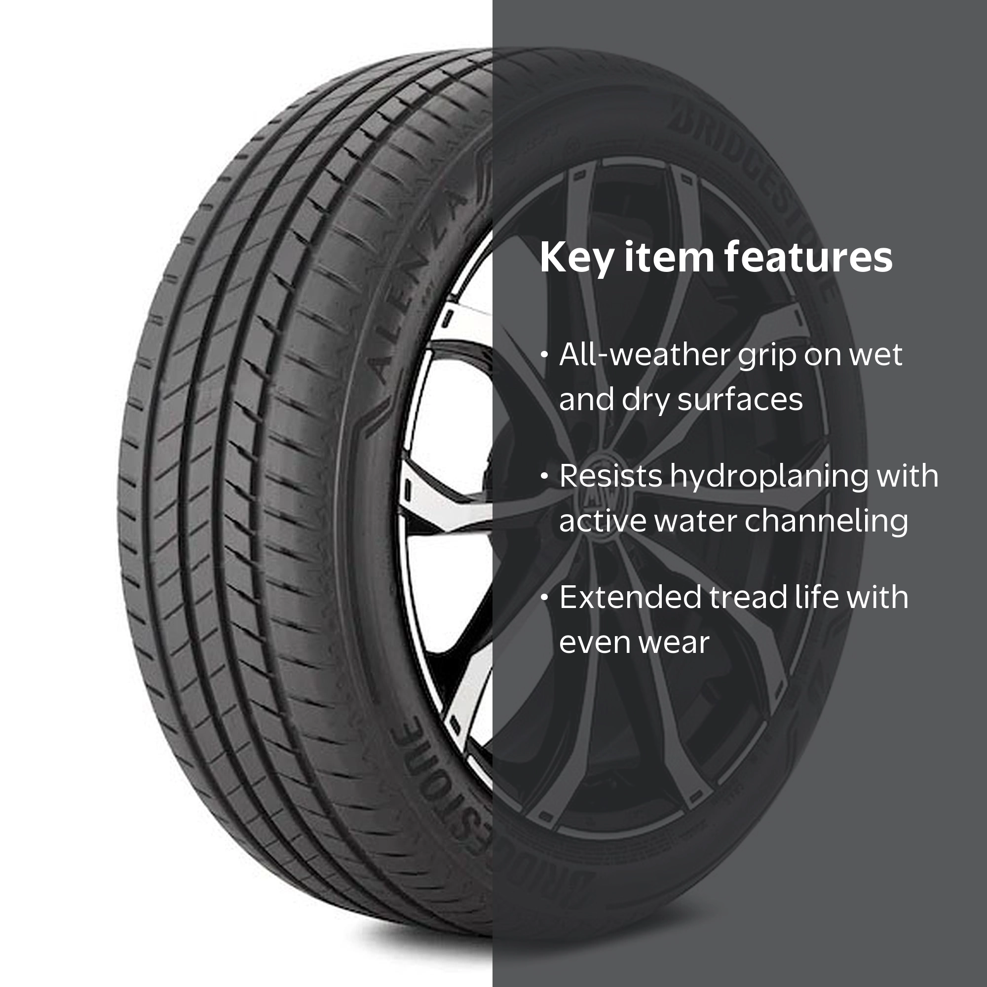 Bridgestone, Passenger Tire, 245/45R20 103W XL, RFT Summer