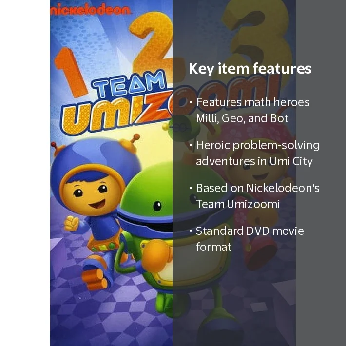 Paramount-Sds, Digital Video Disc, Nickelodeon - Team Umizoomi
