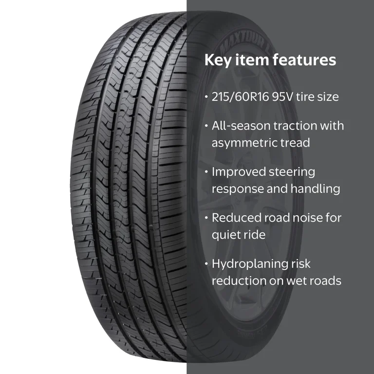 GT Radial, All-Season Tire, 215/60R16 95V, 70,000 Mile Warranty