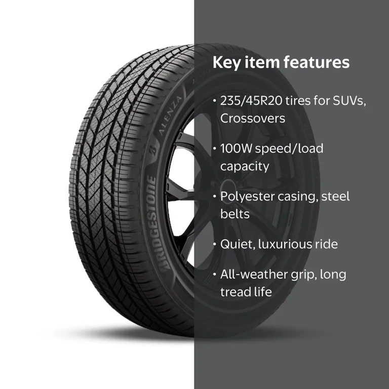 1 Bridgestone Alenza AS Ultra 235/45R20 100W Touring All Season