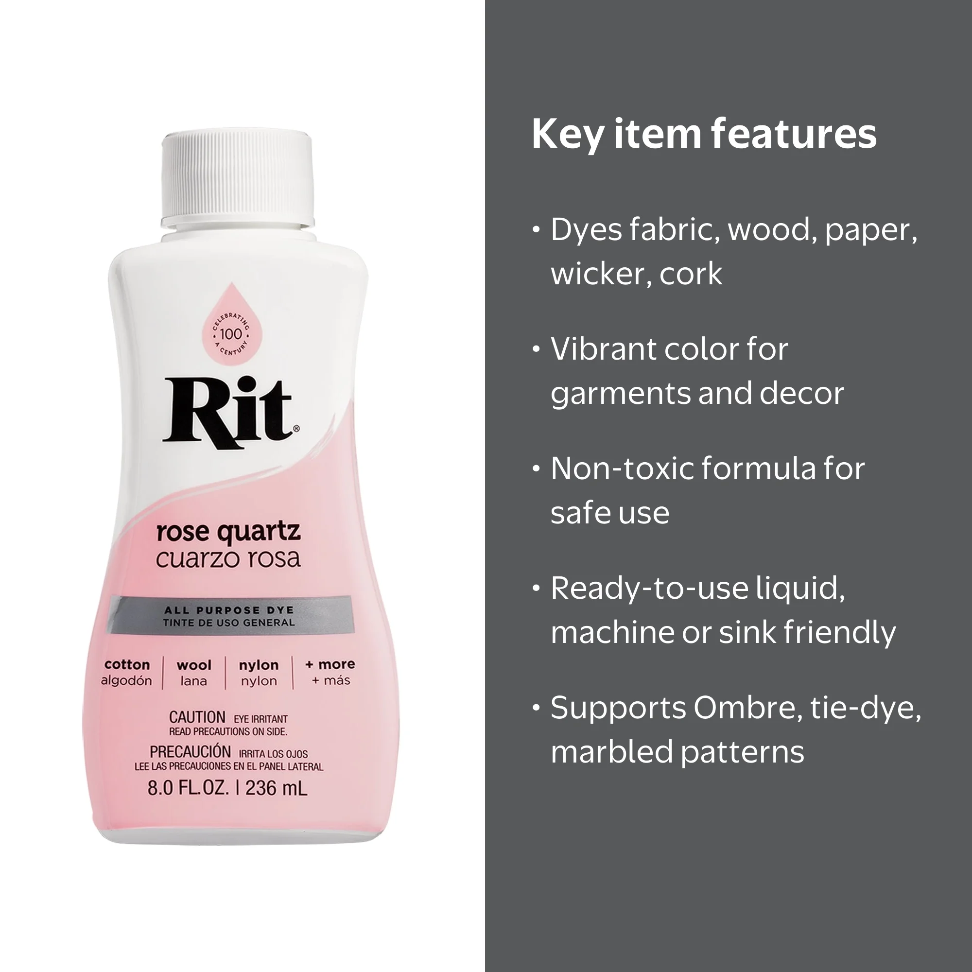 Rit All Purpose Liquid Dye, Petal Pink, 8 fl oz - Walmart.com
