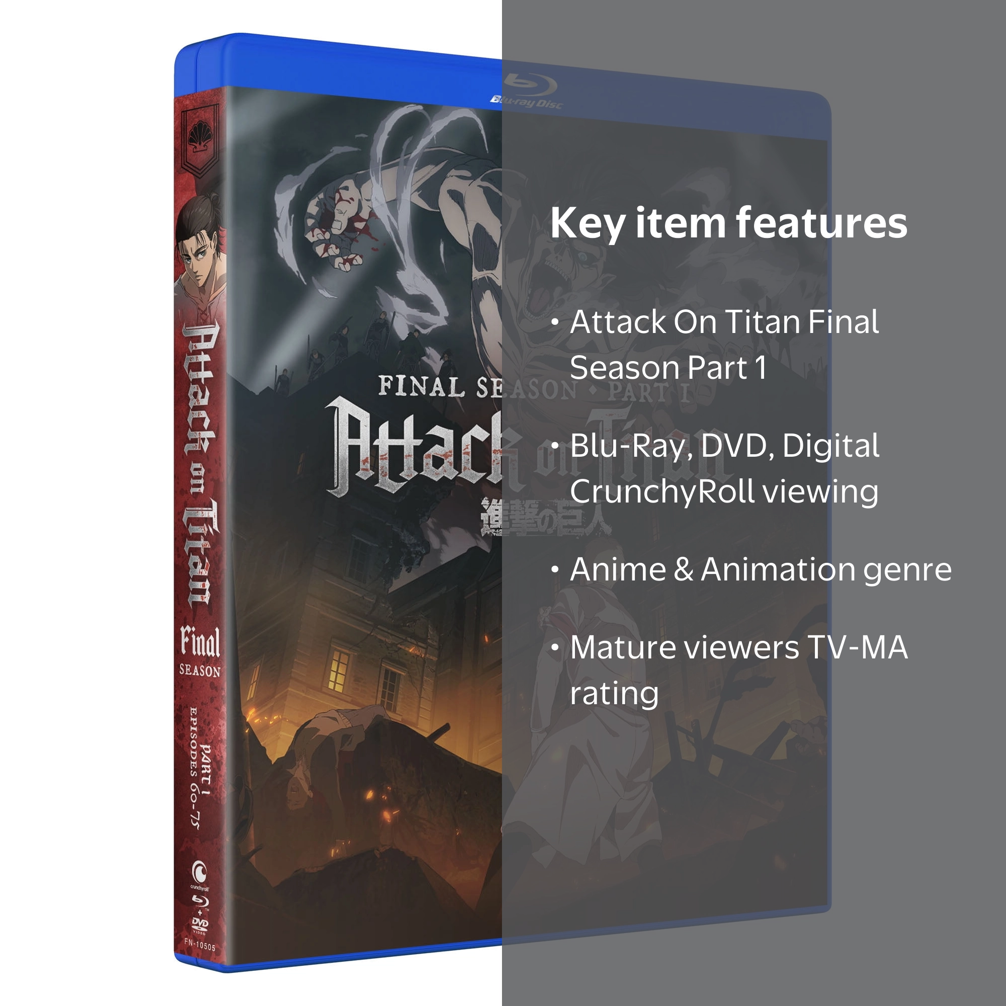 Attack On Titan: The Final Season, Part 1 (Blu-Ray + DVD + Fun