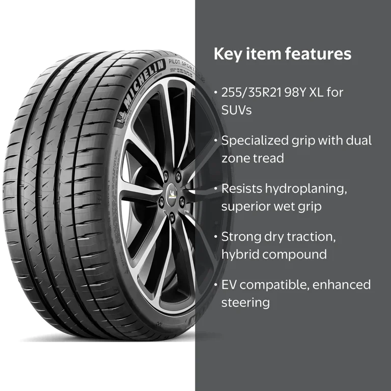 Michelin Pilot Sport 4S 255/35ZR21 255/35R21 98Y XL High