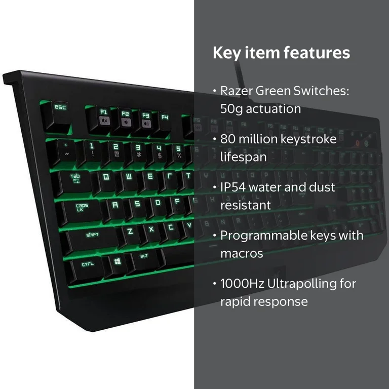 Razer Blackwidow Ultimate, Clicky Backlit Mechanical Gaming