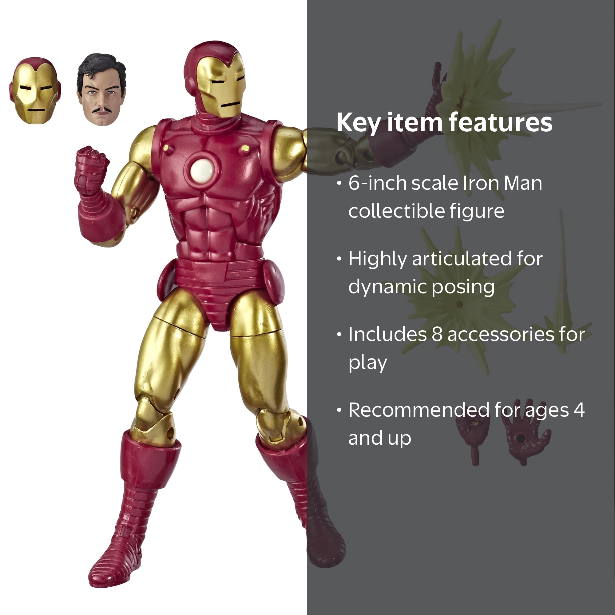 Marvel Legends Series 80th Anniversary Iron Man Collectible Figure