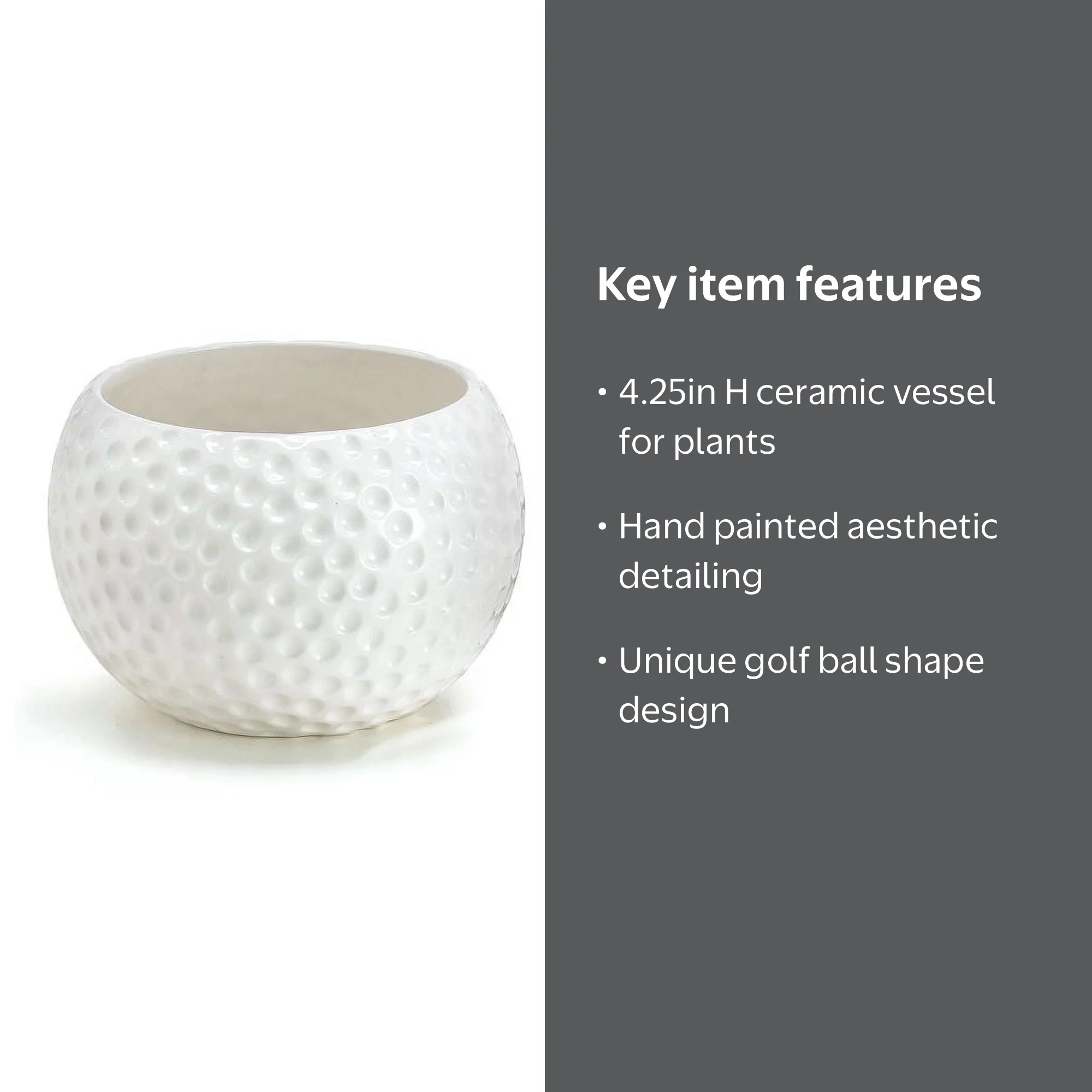 blue and white plant pots Blue & White Floral Ceramic Planter main image 1