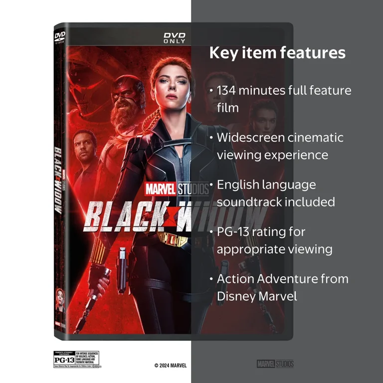 Disney Marvel Black Widow: Action & Adventure DVD Movie - Walmart.com