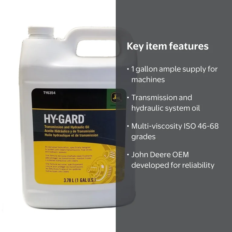 John Deere, Hy-Gard Transmission Hydraulic Oil, TY6354 1 Gallon