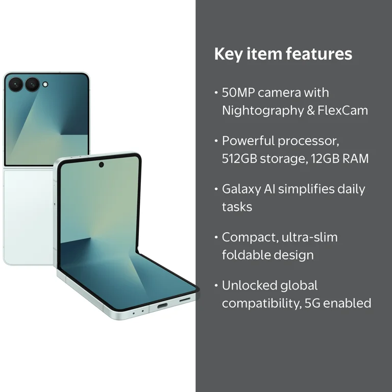 Samsung Galaxy Z Flip7 5G 512GB 12GB RAM |Brand New |North