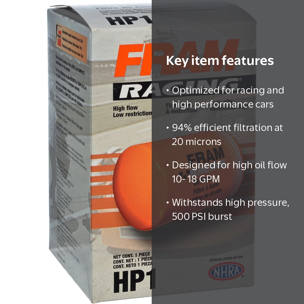 FRAM HP1 High Performance Spin-On Oil Filter - Walmart.com